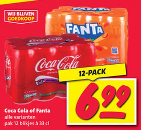 Coca Cola of Fanta 12-PACK