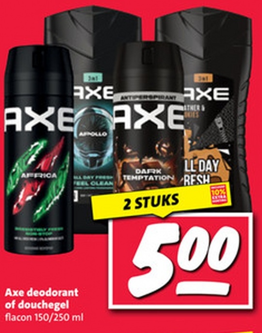 Axe deodorant of douchegel