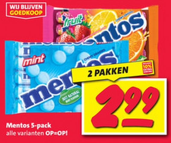 Mentos 5-pack