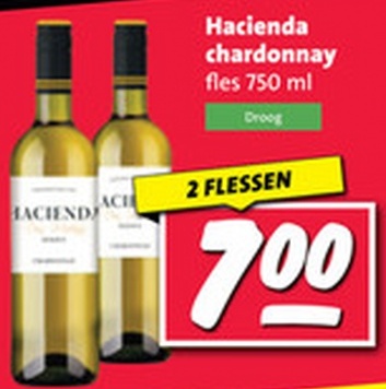 Hacienda chardonnay fles 750 ml