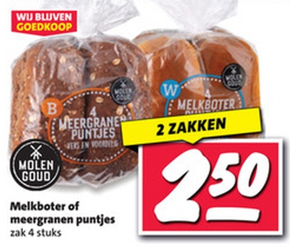 Melkboter of meergranen puntjes