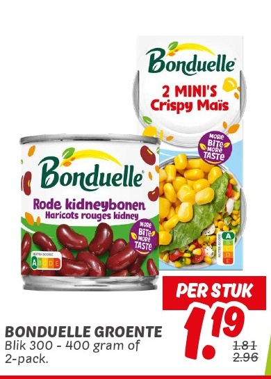 BONDUELLE GROENTE