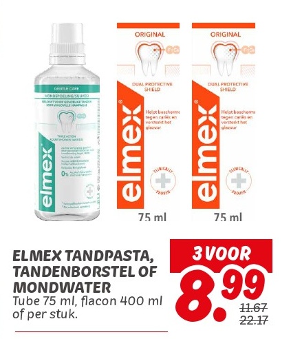 ELMEX TANDPASTA, TANDENBORSTEL OF MONDWATER