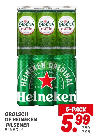 GROLSCH OF HEINEKEN PILSENER