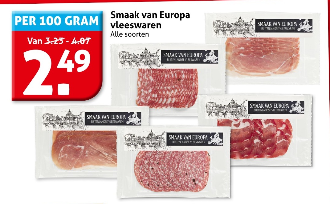 Smaken van Europa vleeswaren