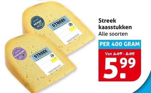 Streek kaasstukken