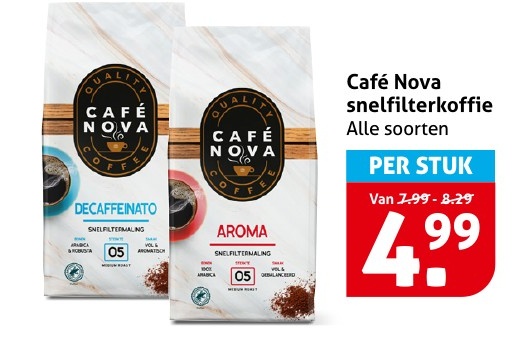 Café Nova snelfilterkoffie