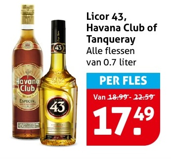 Licor 43, Havana Club of Tanqueray