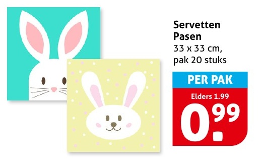 Servetten Pasen