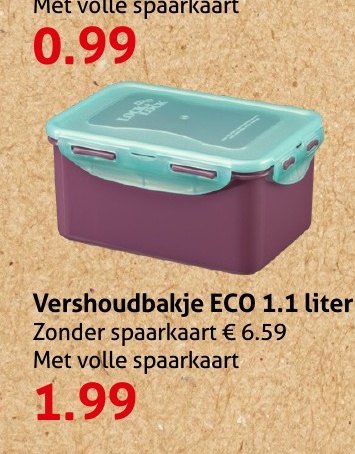 Vershoudbakje ECO 1.1 liter
