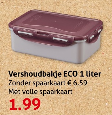 Vershoudbakje ECO 1 liter