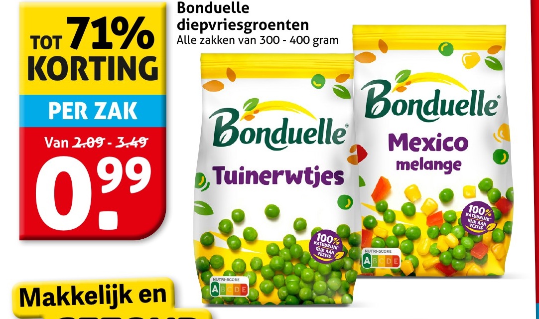 Bonduelle diepvriesgroenten