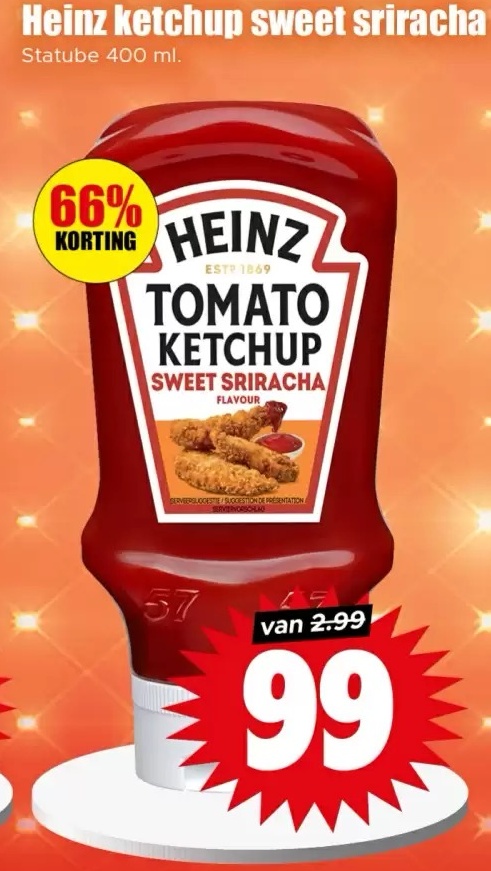 HEINZ TOMATO KETCHUP SWEET SRIRACHA