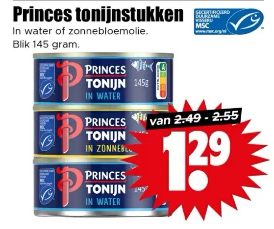 Princes tonijnstukken