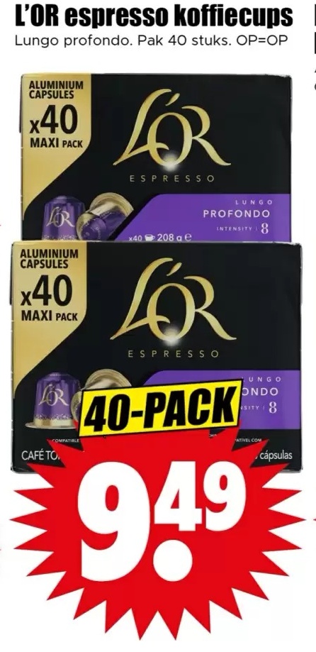 L'OR espresso koffiecups