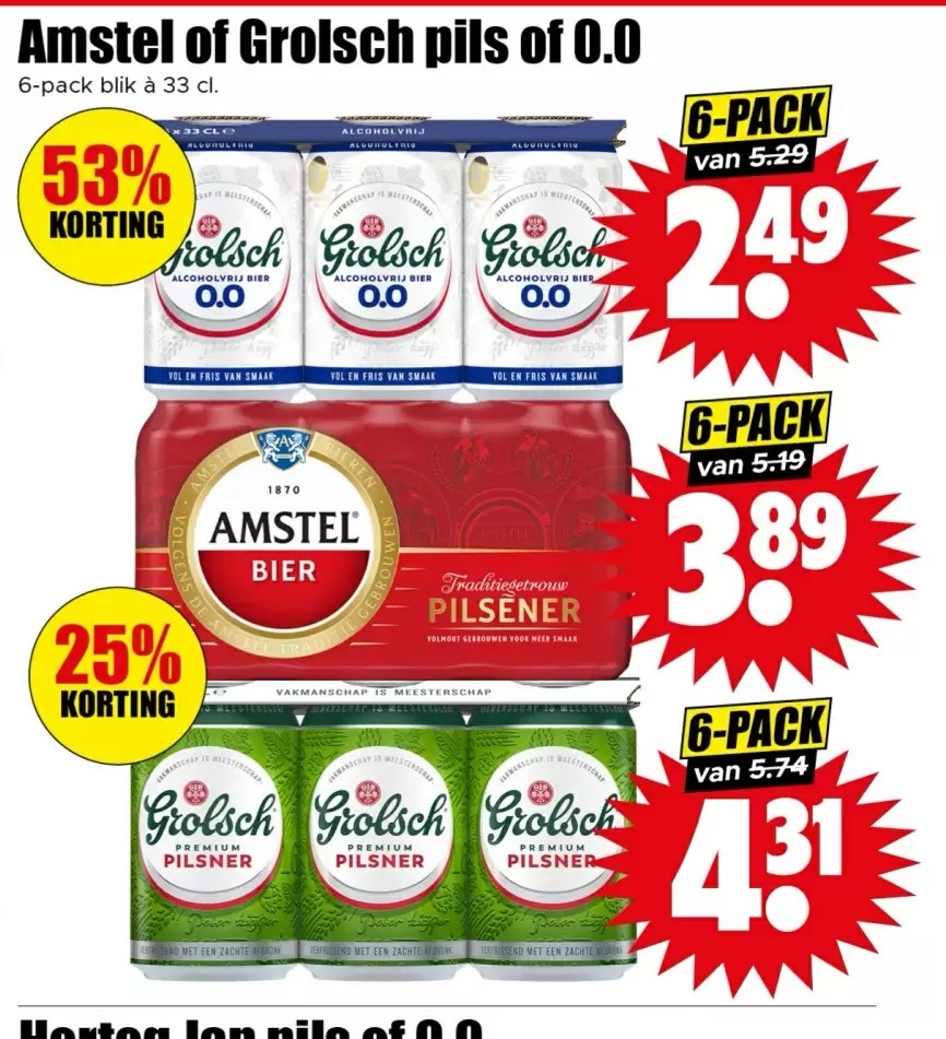 Grolsch pils of 0.0