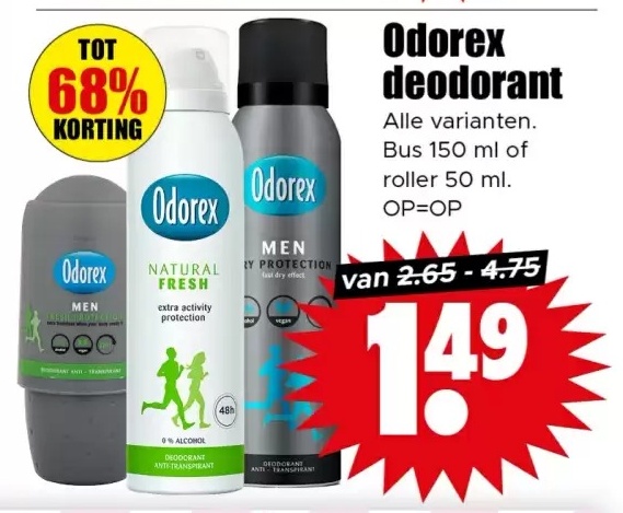 Odorex deodorant
