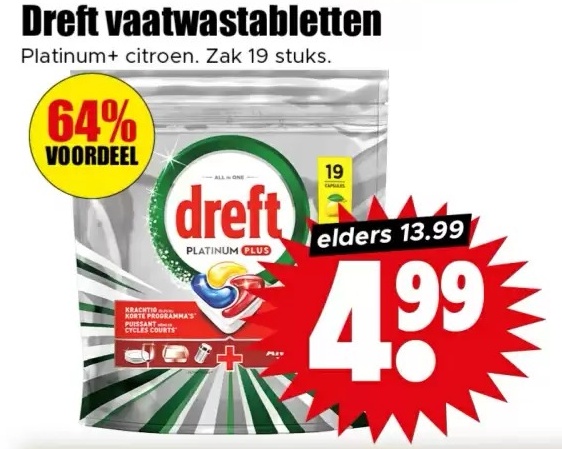Dreft vaatwastabletten