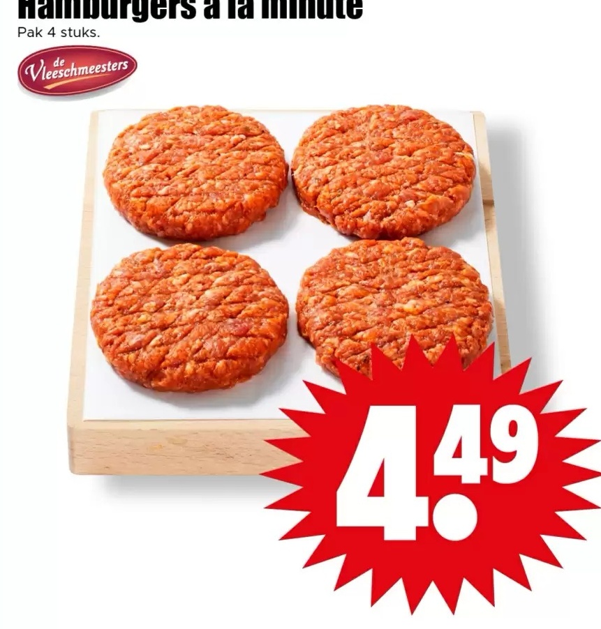 Hamburgers à la minute