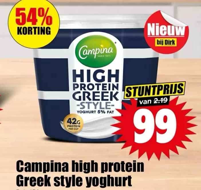 Campina high protein Greek style yoghurt