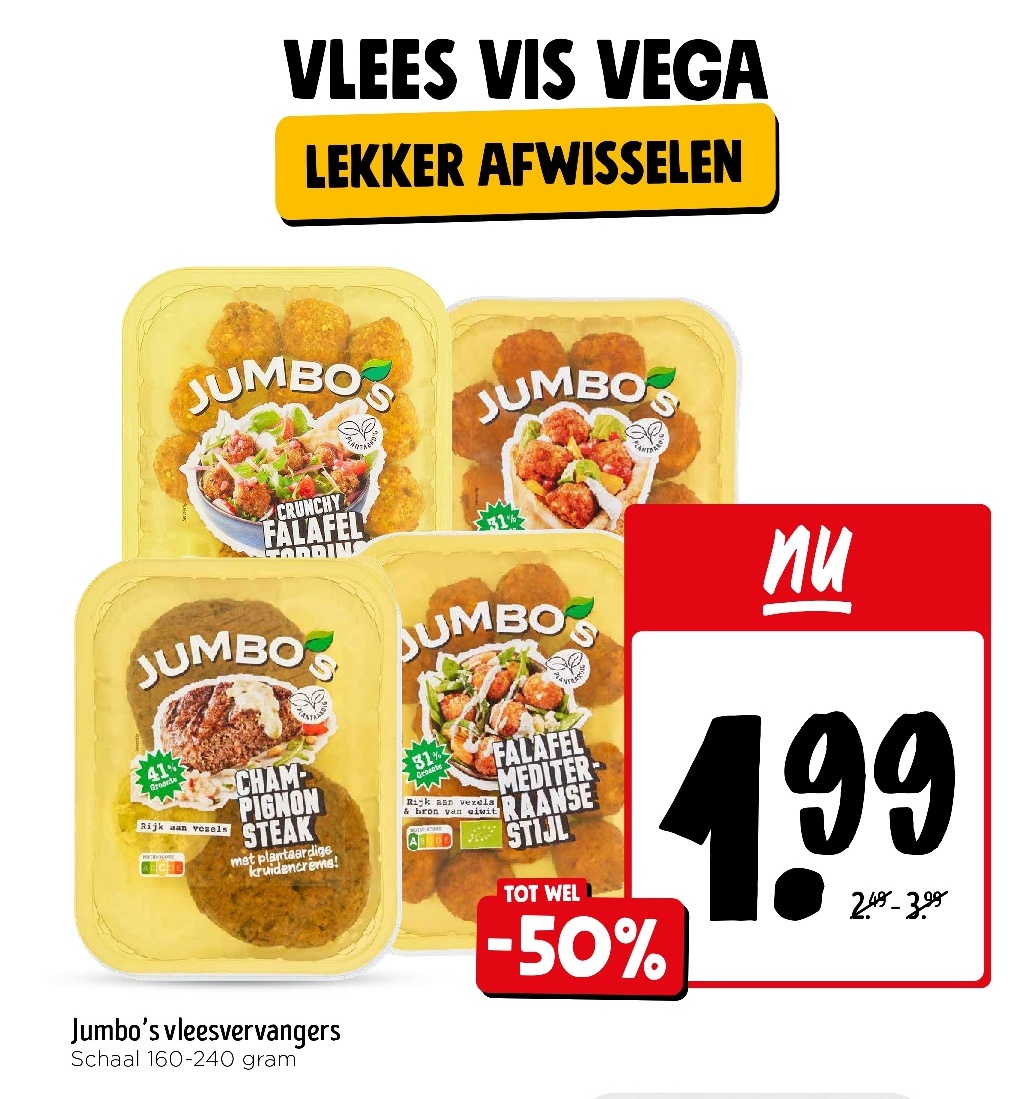 Jumbo's vleesvervangers