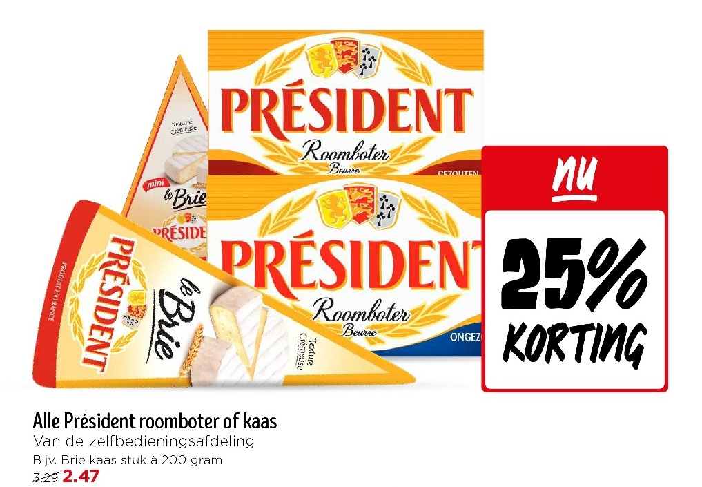 Président roomboter of kaas