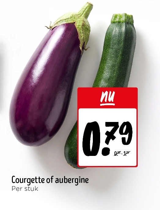 Courgette of aubergine