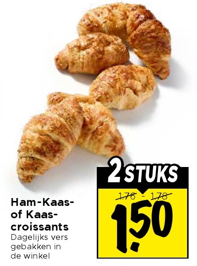 Ham-Kaas- of Kaascroissants