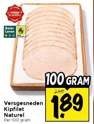 Versgesneden Kipfilet Naturel