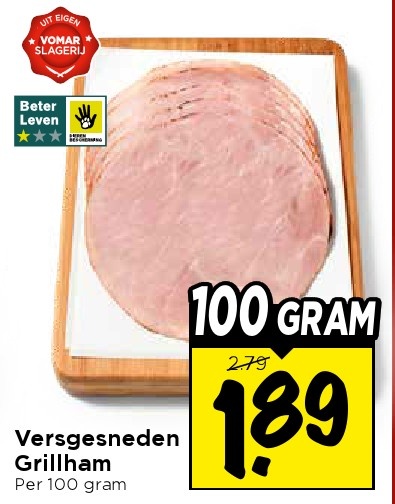 Versgesneden Grillham