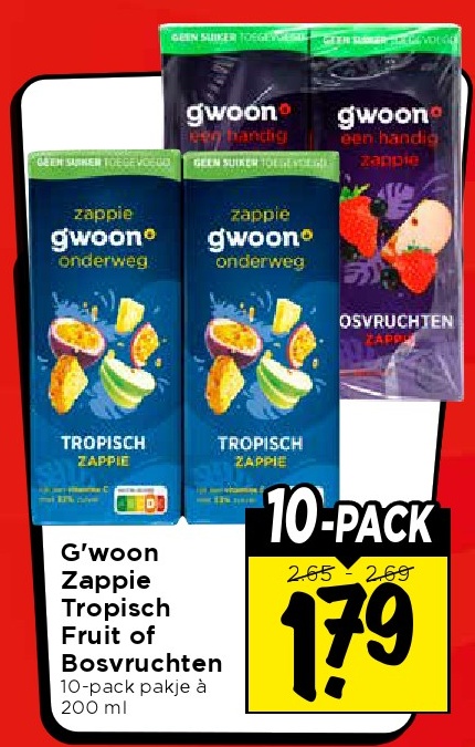 G'woon Zappie Tropisch Fruit of Bosvruchten