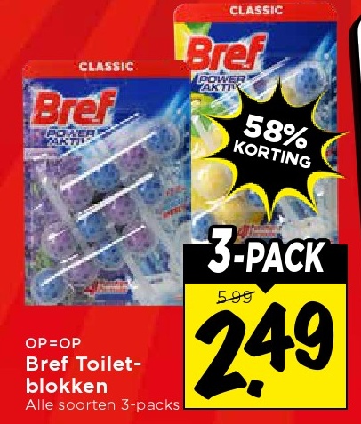 Bref Toilet-blokken 3-PACK