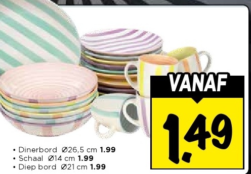 Dinerbord Ø26,5 cm