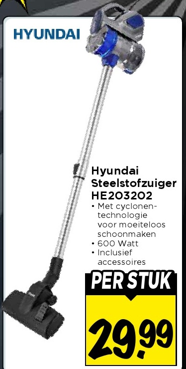Hyundai Steelstofzuiger HE203202