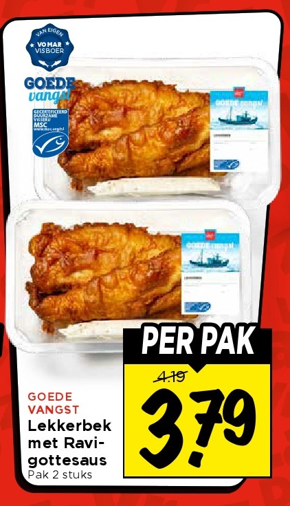 Lekkerbek met Ravi-gottesaus