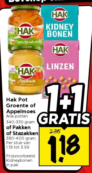 HAK Pot Groente of Appelmoes