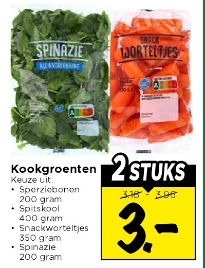 Spinazie, Snackworteltjes