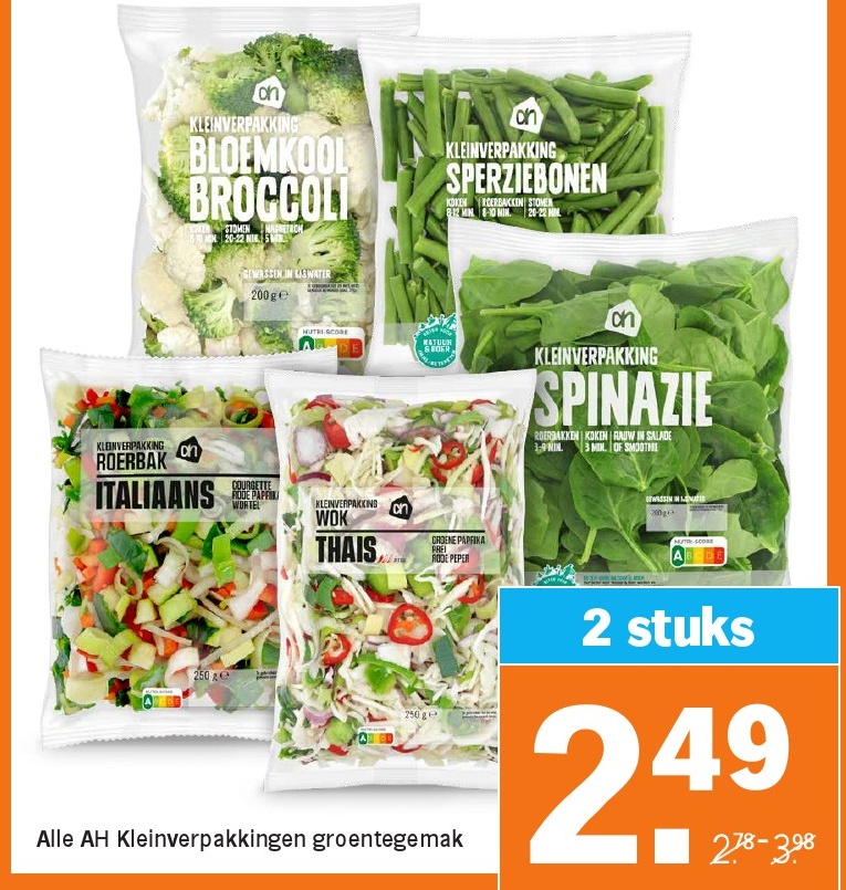 AH Kleinverpakkingen groentemak