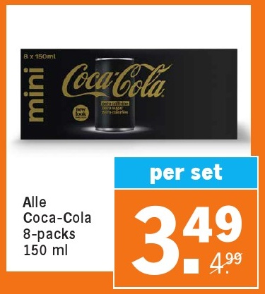 Alle Coca-Cola 8-packs 150 ml