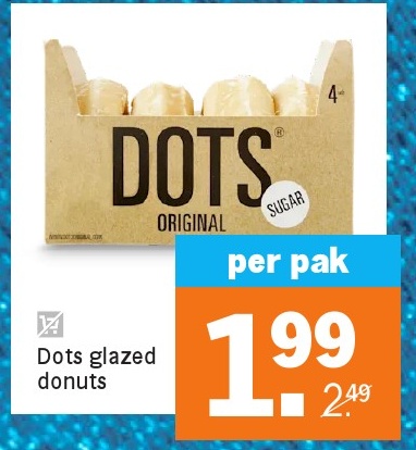 Dots glazed donuts