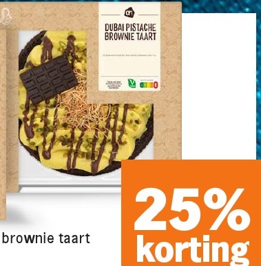 Dubai pistache brownie taart