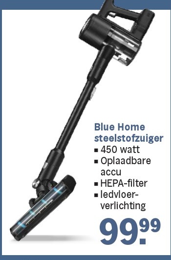 Blue Home steelstofzuiger