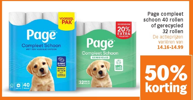 Page compleet schoon 40 rollen