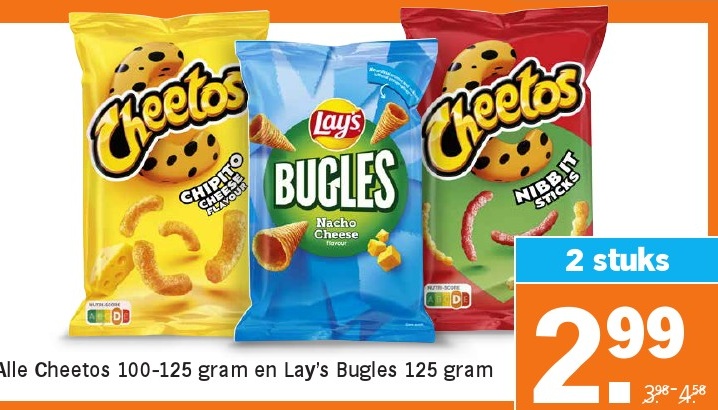 Cheetos and Lay's Bugles