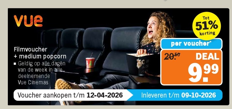 Filmvoucher + medium popcorn
