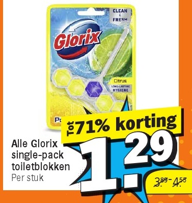 Glorix single-pack toiletblokken