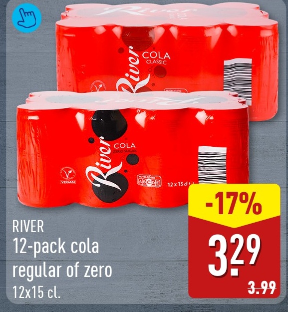 RIVER 12-pack cola regular of zero