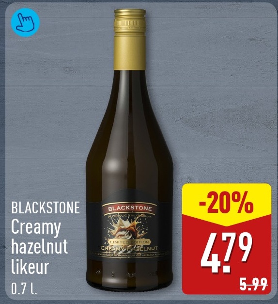 BLACKSTONE Creamy hazelnut liqueur 0.7 l