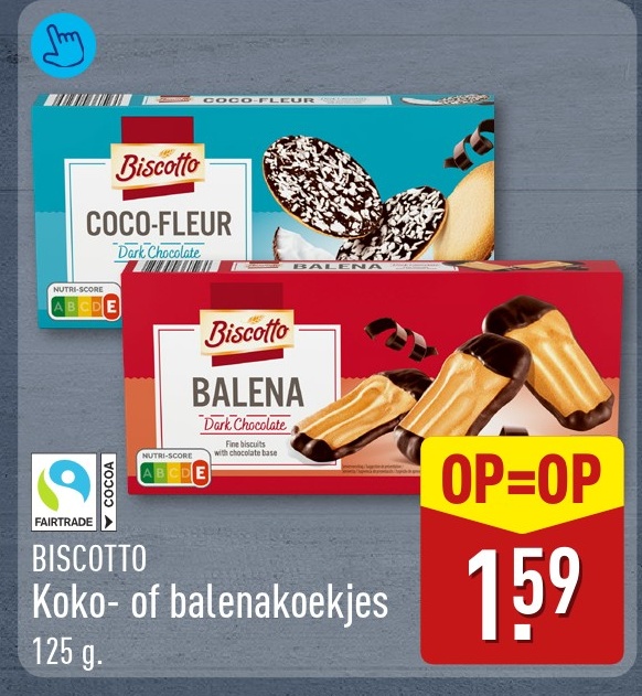 Biscotto Koko- of balenakoekjes