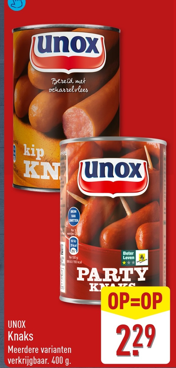 unox kip knaks